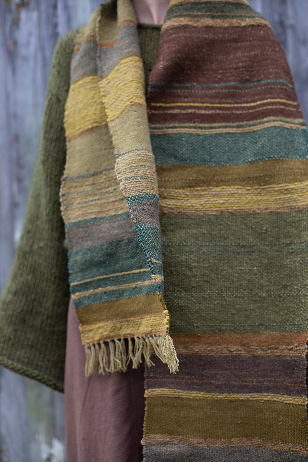 Handwoven scarf