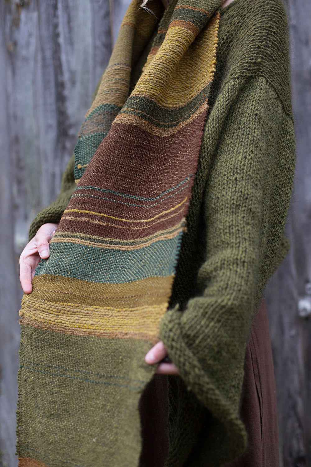 Handwoven scarf