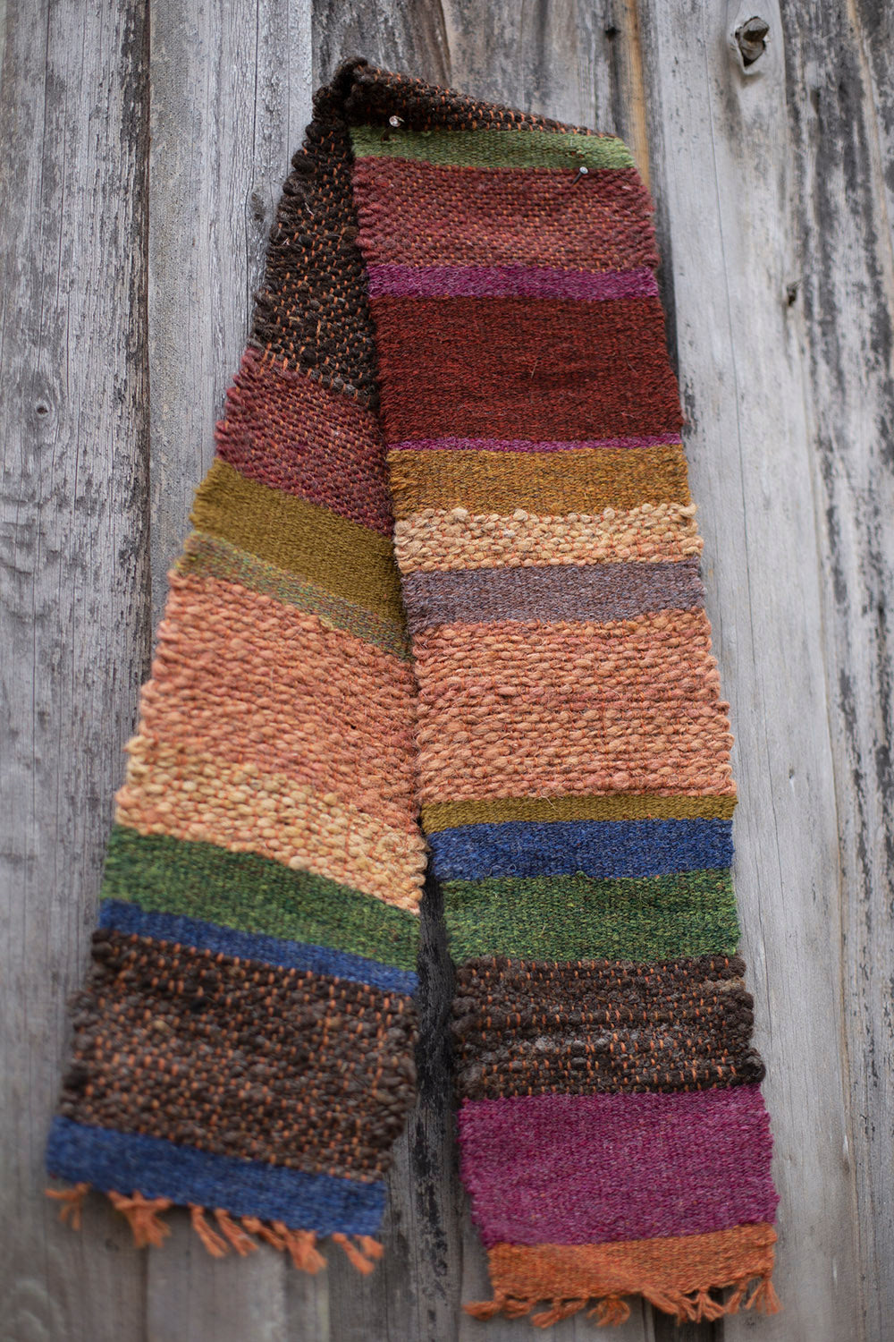 Handwoven children's scarf