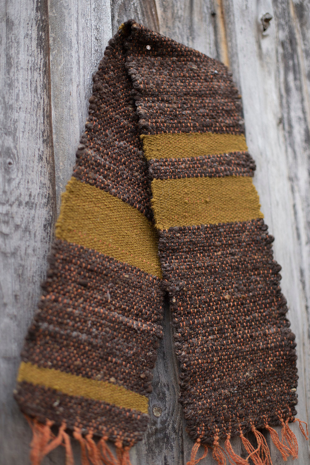 Handwoven children's scarf