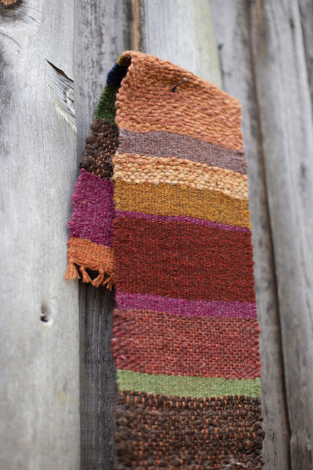 Handwoven children's scarf