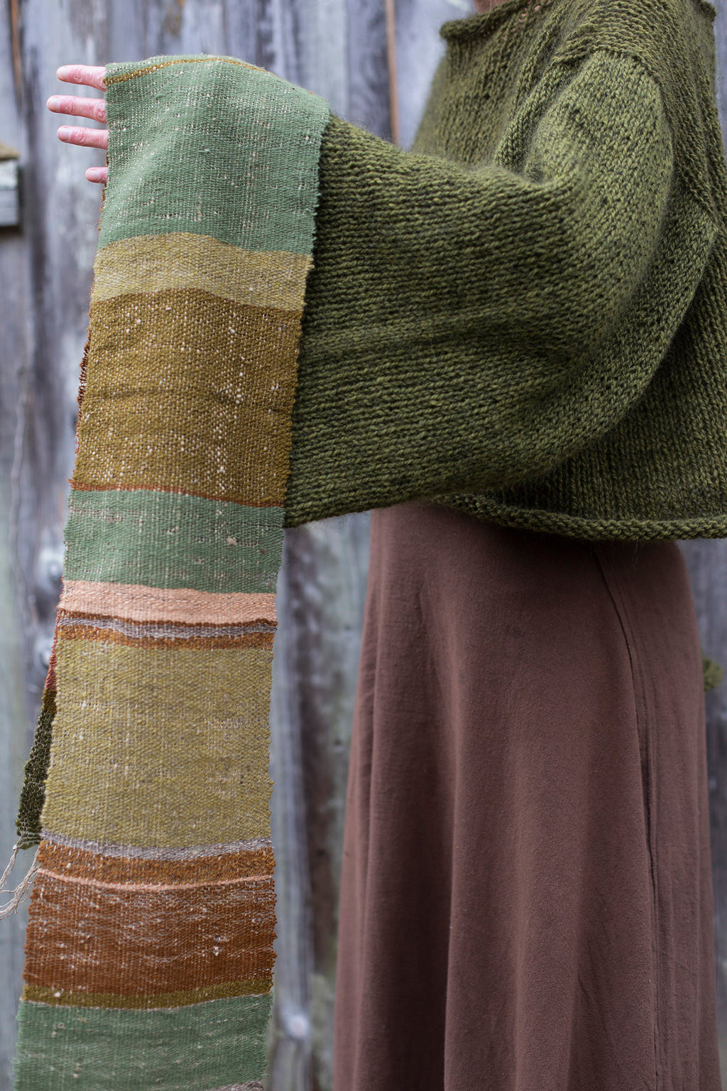Handwoven scarf