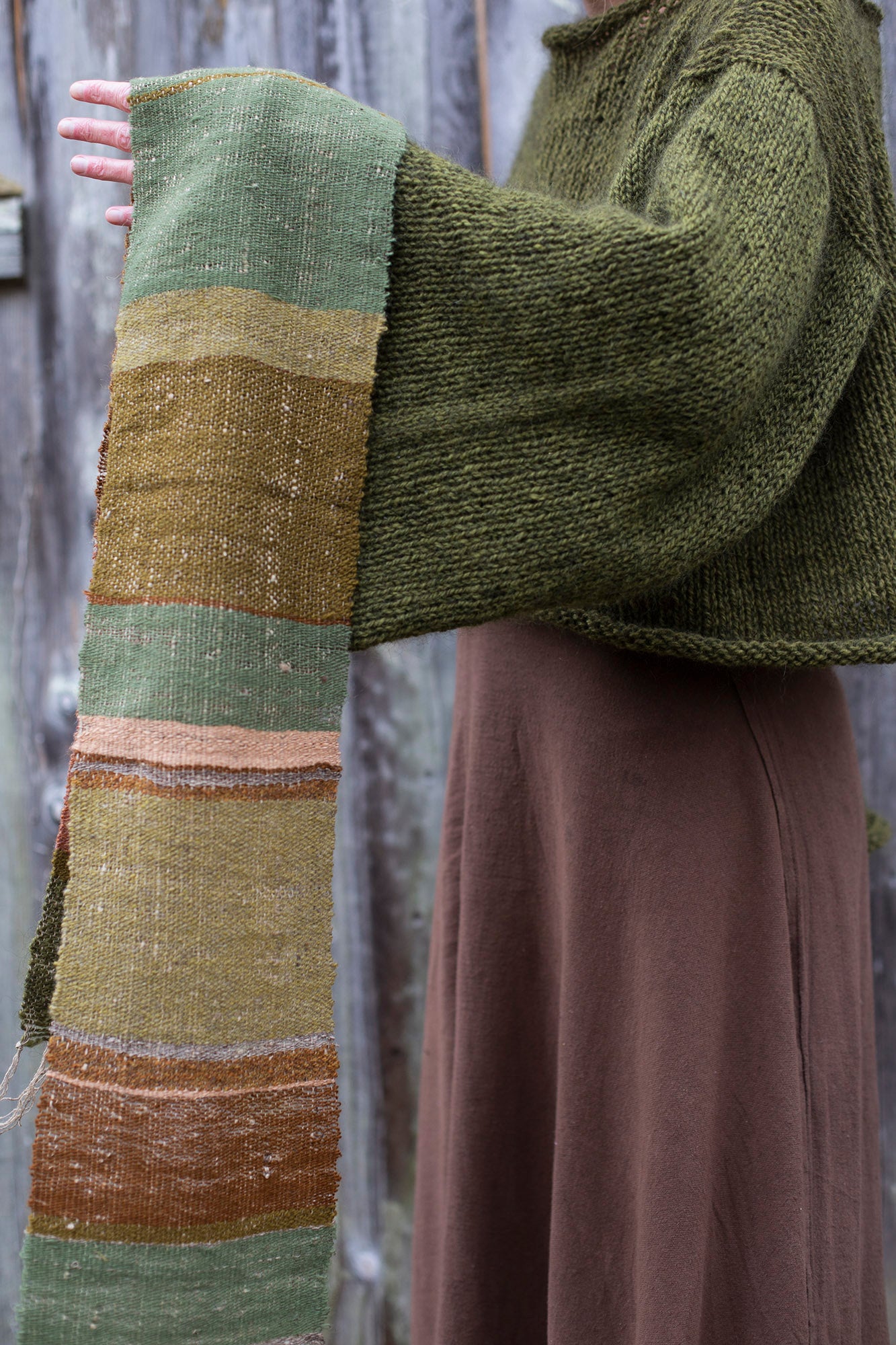 Handwoven scarf