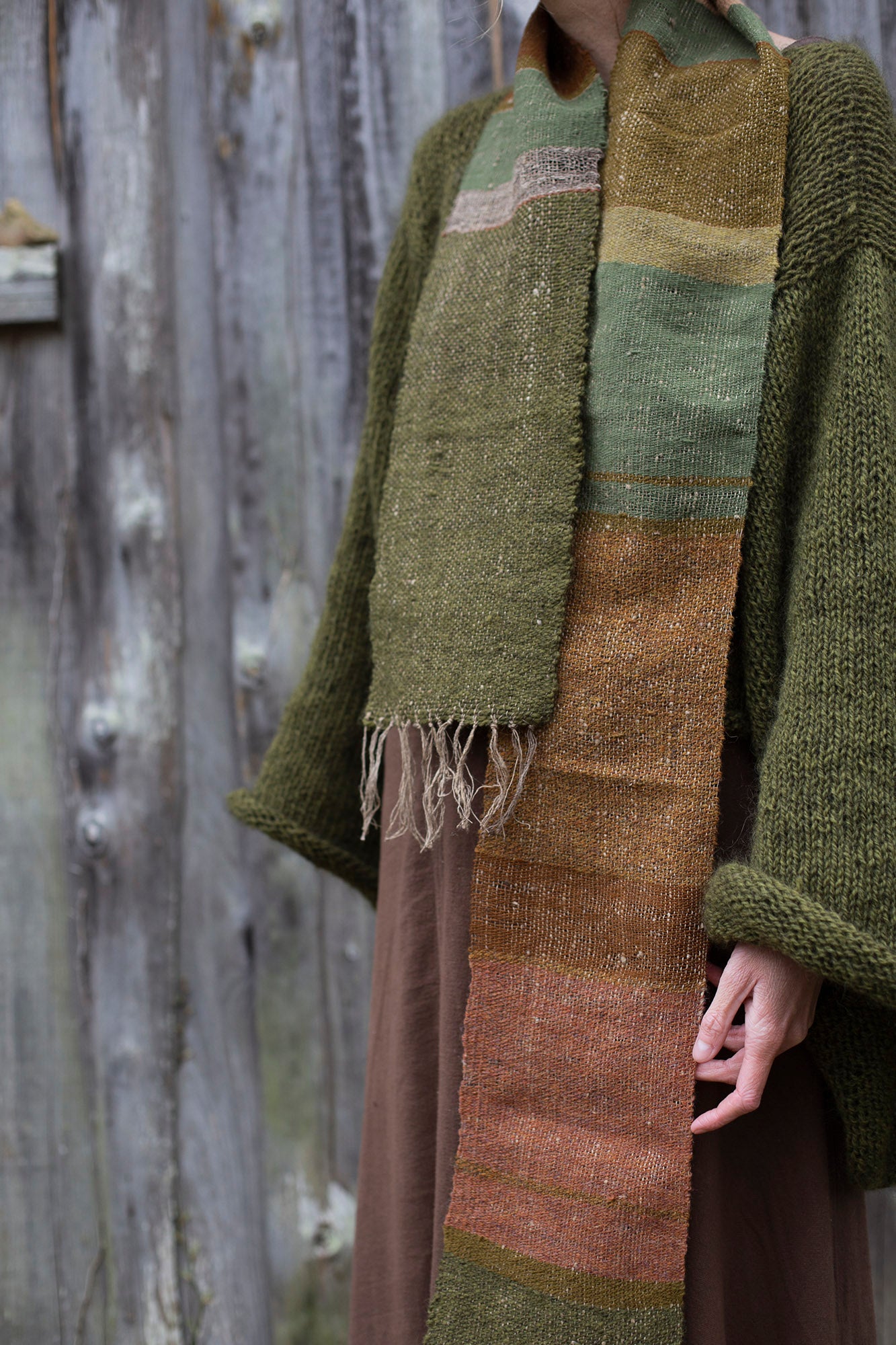 Handwoven scarf