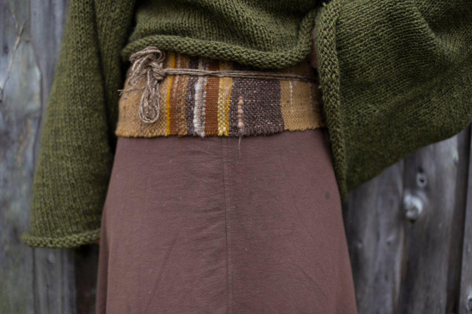 Woven womb belt