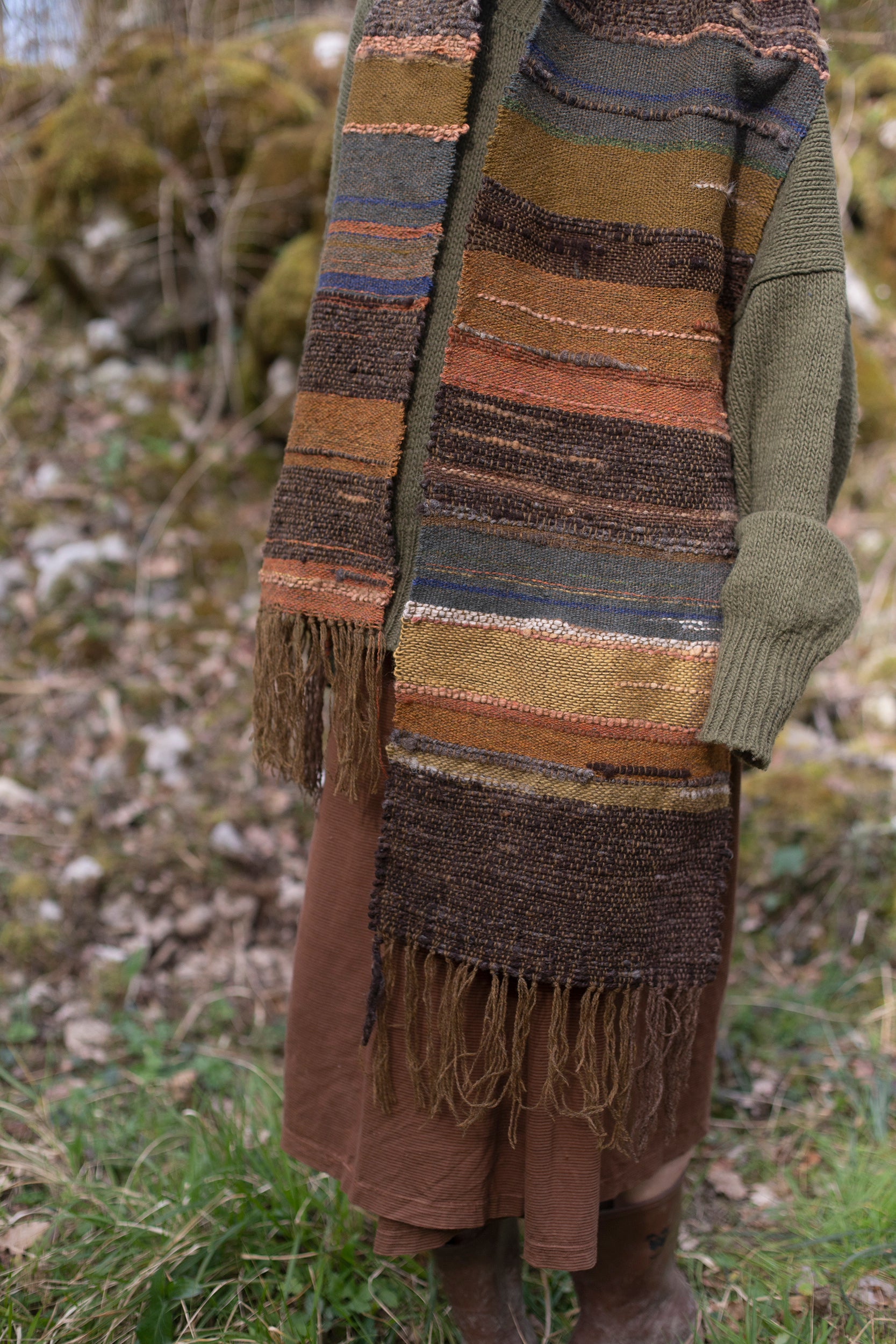 Handwoven scarf
