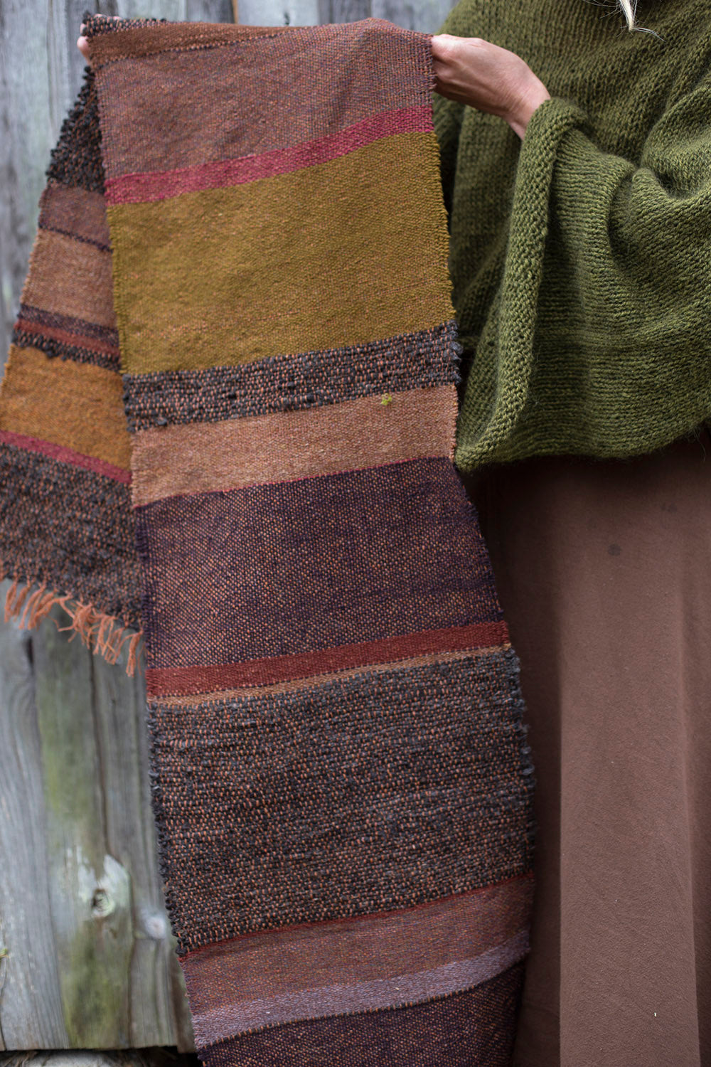 Handwoven scarf