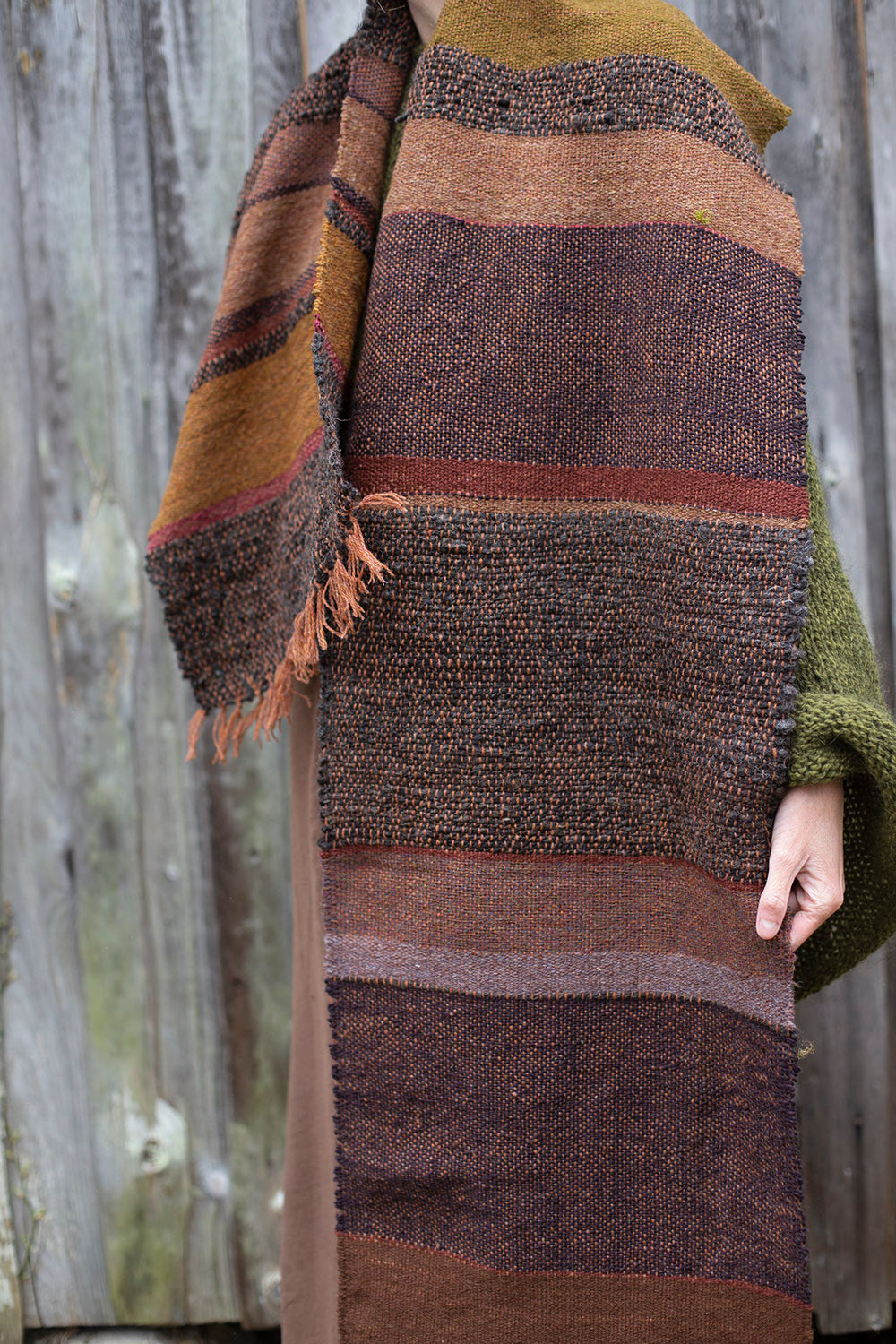 Handwoven scarf