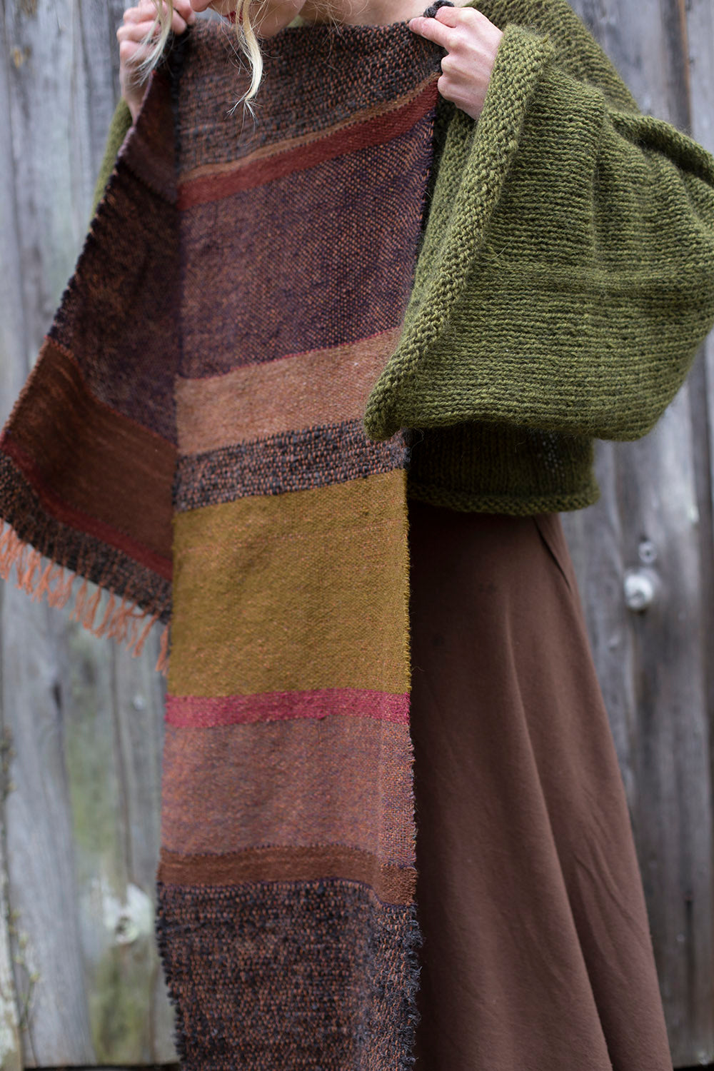 Handwoven scarf